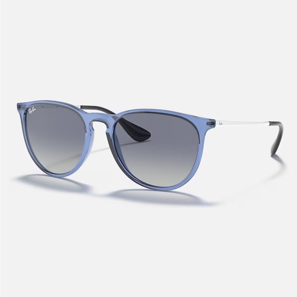 Ray-Ban Erika Color Mix in Polished Transparent Blue - Picture 8 of 8
